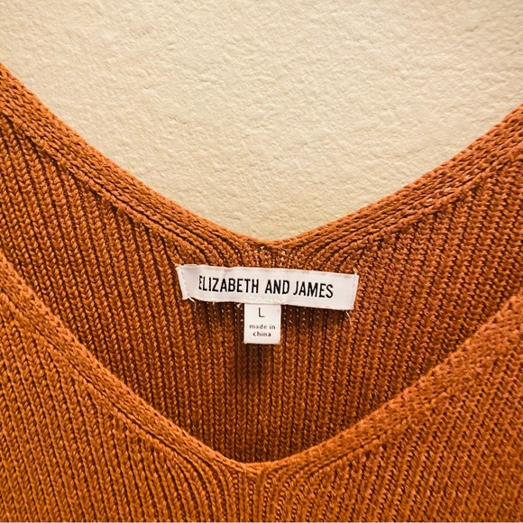 Elizabeth and James Coffee Cafe Sleeveless Sweater - Picture 6 of 6